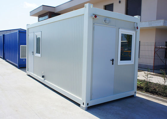 China Insulation Modular Container House Portable With 75mm Glass Wool Sandwich Panel supplier