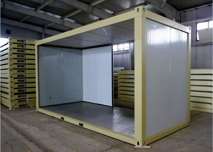 Yellow Flat Pack Modular Buildings Environmental Friendly With Single