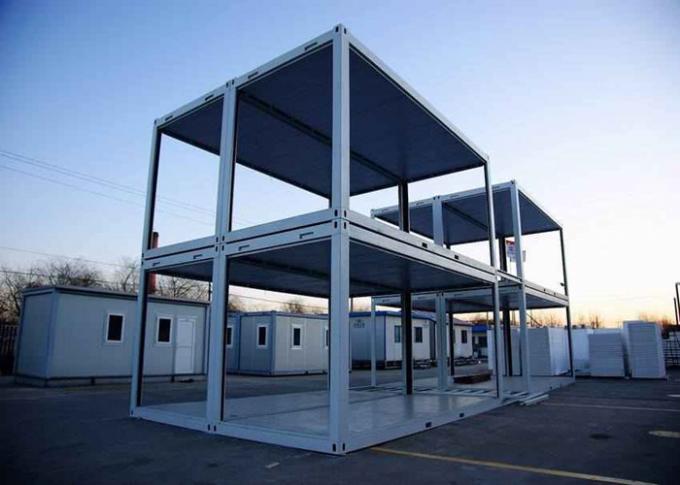 Environment Friendly Prefab Container House White 5800mm * 2250mm * 2500mm