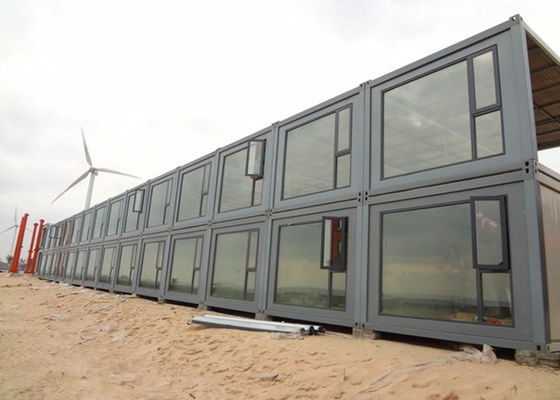 China 2mm PVC Floor Storage Container Homes Double Glazing Glass Door And Window factory