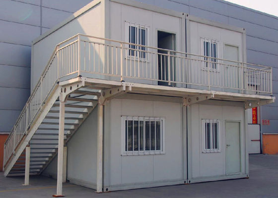 China Double - Deck Shipping Storage Container Homes Flexible Assembly Four Houses supplier