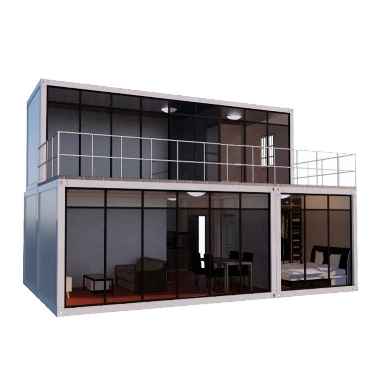 Container House 2 Story Shipping Container Homes With Light Steel Frame ...