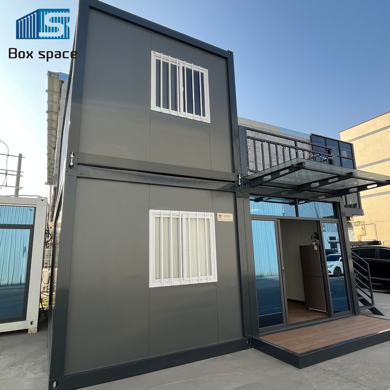 20ft X 20ft Two Storey Container Office With Roof Decking Home Office ...