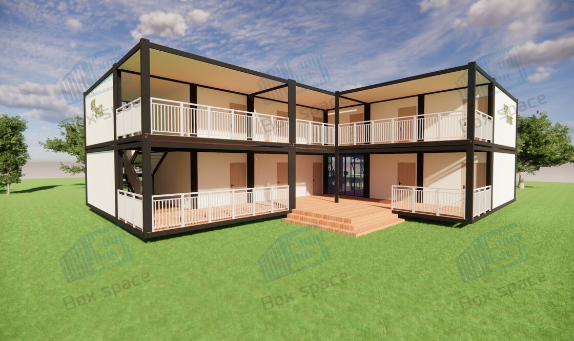 Modular Container Hotel - 2-Storey Prefabricated Luxury Housing