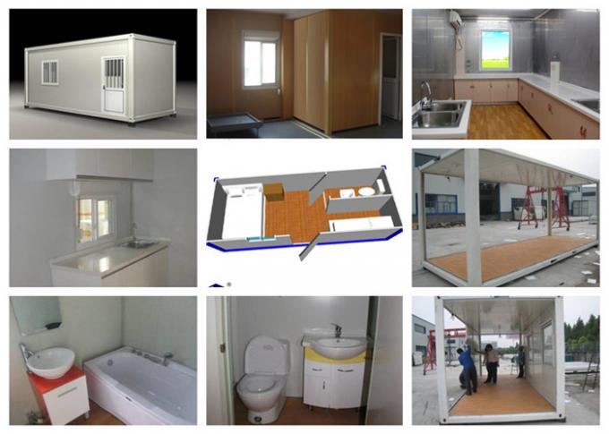 Safe Comfortable Modular Storage Container Homes 6000mm * 2438mm * 2640mm