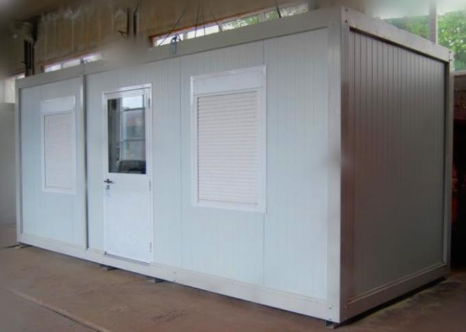 Steel Door Prefab Container House With Double Glazing Glass Wall And Window