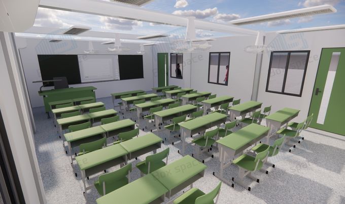 #Weekly design #7, 3 Containers, 1 Classroom | Boxspace Modular School ...