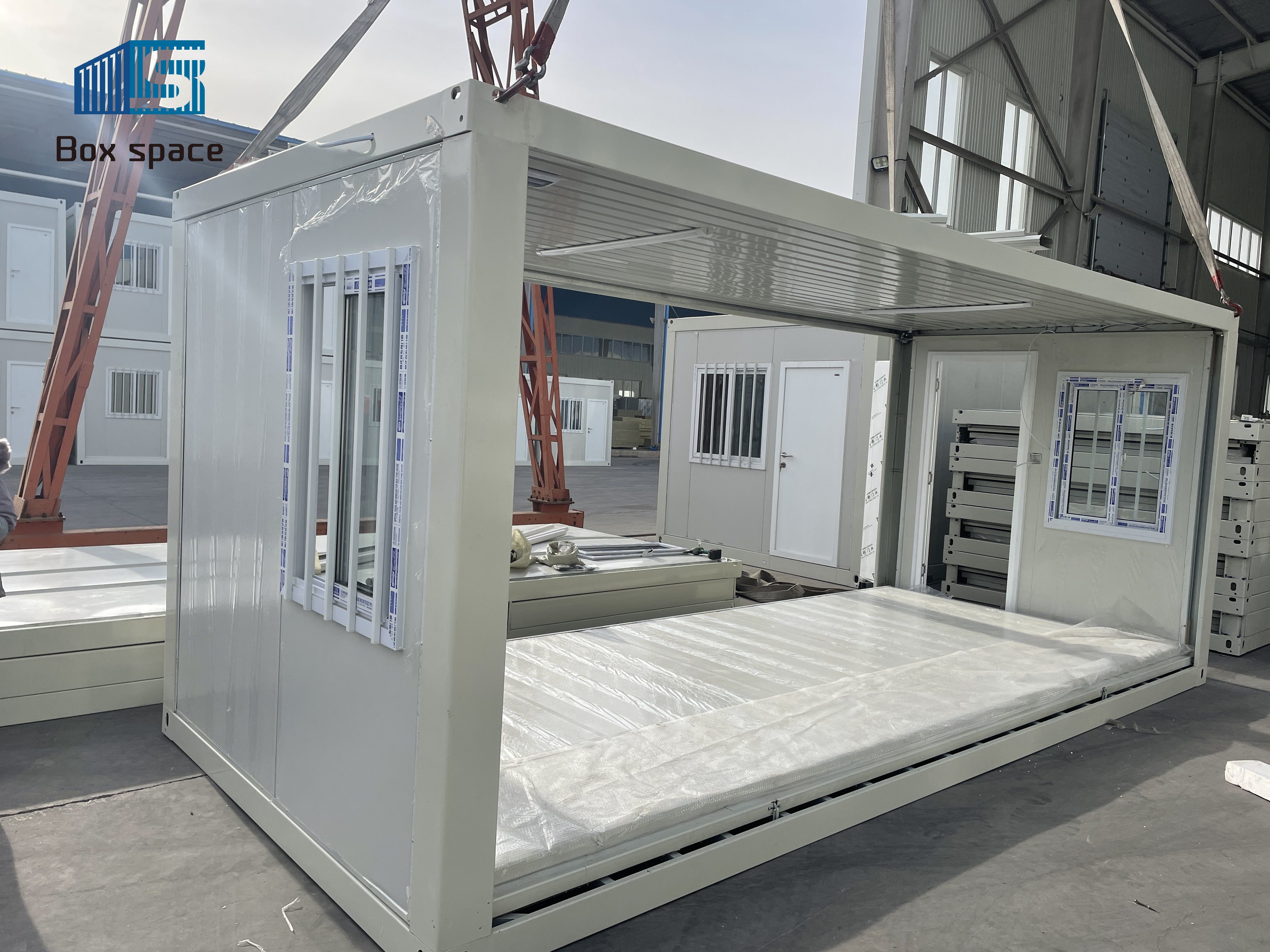 Collapsible Z Folding Container House Prefab Modular Tiny Homes