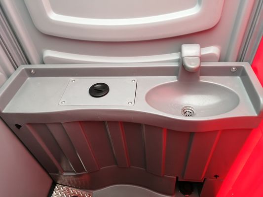 Removable HDPE Construction Site Toilet , Plastic Camping Portable Site Toilet