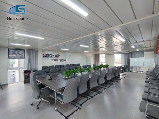 Two Sets Readymade Office Cabin , 20ft 40ft Portable Site Office Cabin