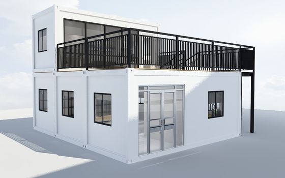 CE Certified China Low Price Design Modular Cabin Portable Tiny Container House With Rock Wool Insulation Wall