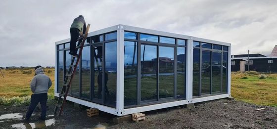 High Quality Steel Wall Cladding Prefabricated Sandwich Panel Prefab House Bolt Living Security Cabin Container House