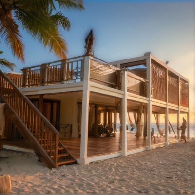BOX SPACE 20FT Modular Portable Homes At Seaside Prebuilt Container Homes Prefab Mobile House With 2 Bedrooms