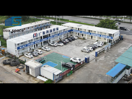 Modern Flat Pack Container Houses Ready-To-Living Construction For Labor Dormitory Customized Ready-Made House