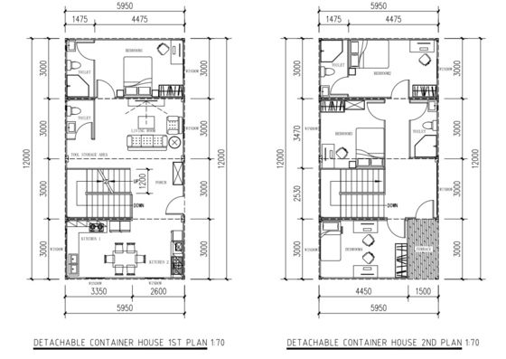 4 Bedroom Container Home Shiping Container House Mobile Home Trailer House With Mineral Insulation
