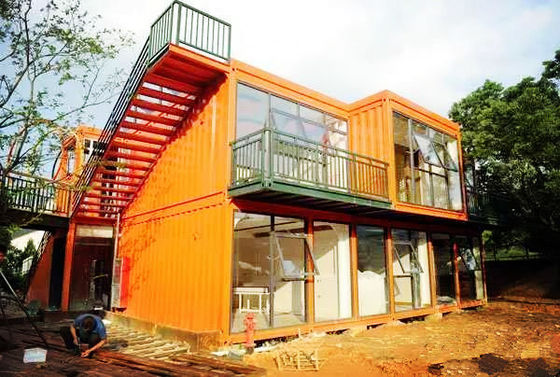 Wind Resistance Metal Storage Container Homes Reliable With UPVC Sliding Window