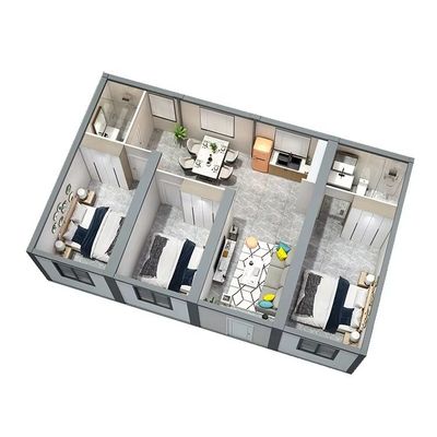 Eco-Friendly Modular Container House Prefab Wind Resistence 120KM/H