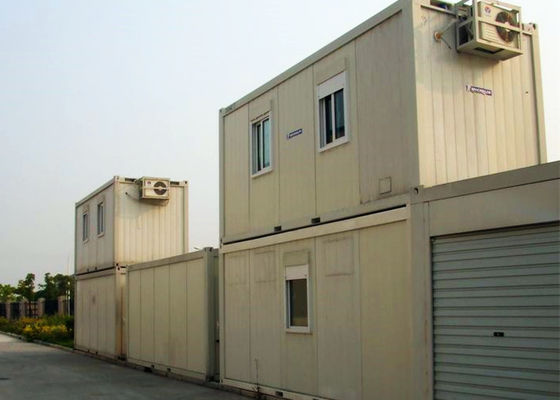 China Environment Friendly Steel Container Houses White Color With Office For Business factory