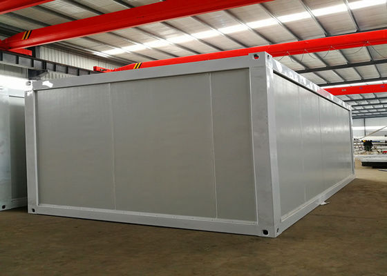 China White Steel Structure Living Container House , Portable Living Containers With Power Facilities factory