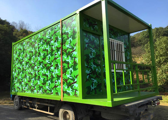 Camouflage Color Living Container House For Honorable Person CS Game Exercise Base