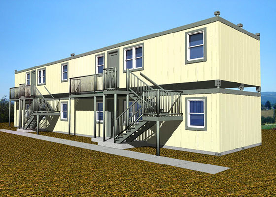 Double Deck Villa Large Container Homes Easy Installation With All Facilities