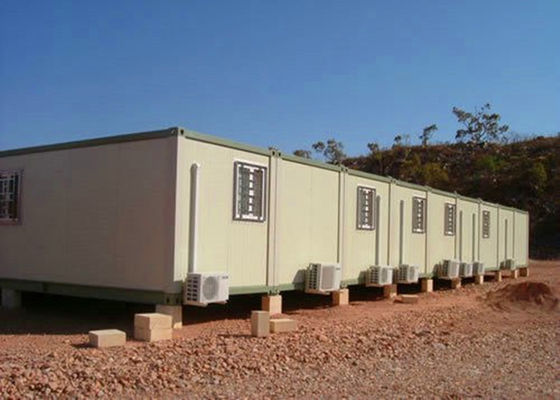 China Temporary Storage Container Houses Steel Tube Cross Member With Air - Conditioning factory