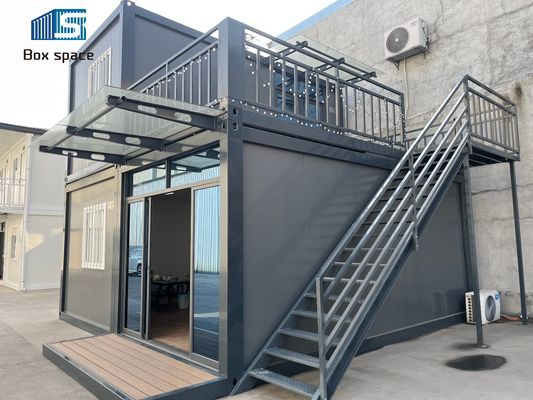 Boxspace 20ft Off-Grid Container Homes 2 Storey Movable Container Office Tiny Prefab House For Rental Apartment