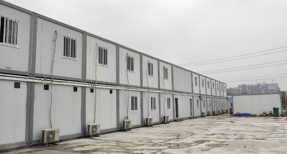 Prefabricated Portable Site Office Container 40 Foot Anti Seismic For ...